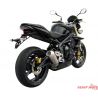 Echappement Zard position basse homologué Triumph 675 Street Triple conique 2007-2012 2