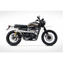 Ligne d'Echappement Zard special edition homologuÃ© TRIUMPH SCRAMBLER 2008-2016 Ã  carbu