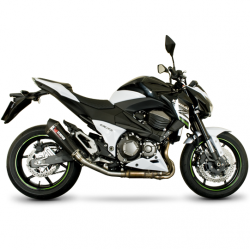 Pot d'échappement SCORPION SERKET RED POWER Conique KAWASAKI Z800 2013-2016