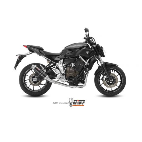 ligne complète d'Echappement MIVV GP position haute YAMAHA MT-07 