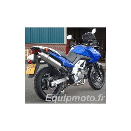 DL 650 V-Strom Pot d'échappement Rond Silencieux Dominator Exhaust Racing Slip-on 2004 2005 2006 