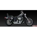 Echappement VANCE & HINES STAGGERED court HARLEY DAVIDSON DYNA GLIDE MODELS 1991-2005