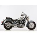Echappement custom FALCON CROMO LINE YAMAHA XVS1100 DRAG STAR / CLASSIC jusqu'en 2002