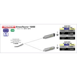 Raccord pot d'échappement ARROW HONDA VFR 1200 X CROSSTOURER 2012-2021