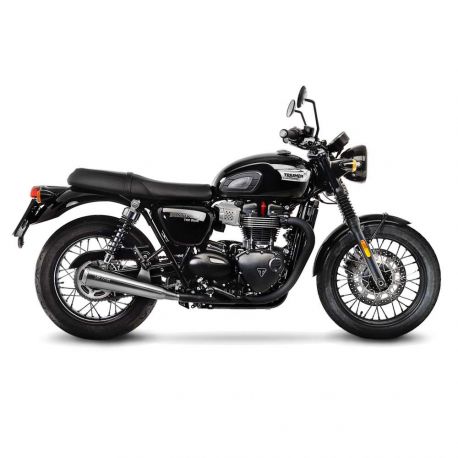 Echappement LEOVINCE CLASSIC RACER TRIUMPH BONNEVILLE T100 865 2016-2017