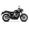 Echappement LEOVINCE CLASSIC RACER TRIUMPH BONNEVILLE T100 865 2016-2017 1