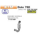 Decatalyseur d'échappement ARROW KTM 790 DUKE 790 ADVENTURE 890 DUKE R 890 ADVENTURE HUSQVARNA NORDEN 901 CF MOTO MT 800