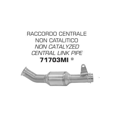 Raccord echappement non catalytique ARROW HUSQVARNA 701 VITPILEN 2018-2019