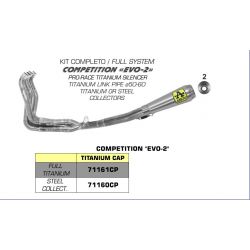 Ligne complete pot d'Echappement ARROW COMPETITION EVO 2 SUZUKI GSXR 1000 2017-2020