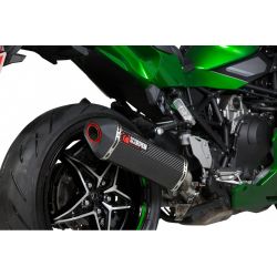 Pot d'échappement SCORPION SERKET RED POWER KAWASAKI H2 SX 2018-2020