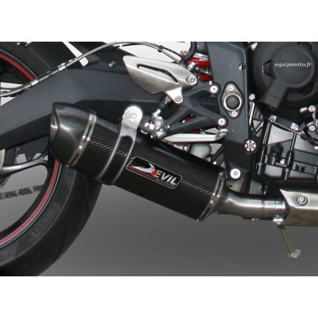 Echappement DEVIL evolution position basse pour TRIUMPH 1050 SPEED TRIPLE 2005-2006