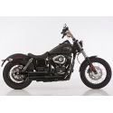 Ligne complete d'Echappement Falcon Double GROOVE Harley Davidson Dyna Super glide / Fat BOB / Wide Glide / Street BOB / Super G