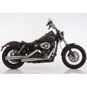 Echappement Falcon Double GROOVE Harley Davidson Dyna Super glide / Street BOB / Super Glide Custom / Low Rider 2006-2017