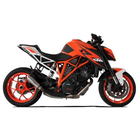 Echappement HP CORSE GP07 KTM 1290 SUPERDUKE 2014-2017 avec grille look moto GP