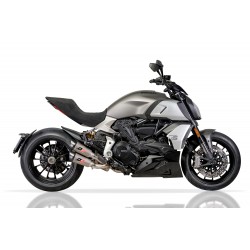 Demi ligne pot d'Echappement Qd Exhaust TWIN GUNSHOT DUCATI 1260 DIAVEL