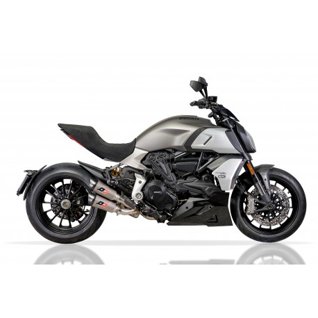 Demie ligne d'Echappement Qd Exhaust TWIN GUNSHOT DUCATI 1260 DIAVEL