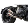 Demie ligne d'Echappement Qd Exhaust TWIN GUNSHOT DUCATI 1260 DIAVEL 2