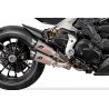 Demie ligne d'Echappement Qd Exhaust TWIN GUNSHOT DUCATI 1260 DIAVEL 4