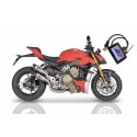 Demie ligne d'Echappement Qd Exhaust TWIN GUNSHOT DUCATI STREETFIGHTER V4 2020 + QD ECU Tuning