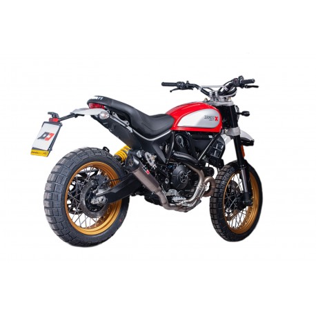 Echappement Qd Exhaust Tri-cone DUCATI 800 SCRAMBLER 2017-2020