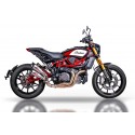 Echappement Qd Exhaust TWIN GUNSHOT INDIAN FTR 1200