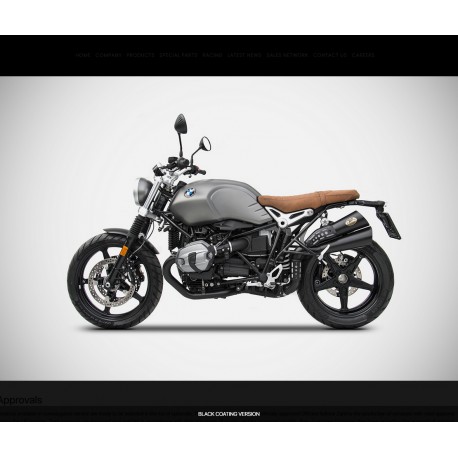 Echappement Zard haut double sortie HARDY pour BMW NINE T 1200 Scrambler