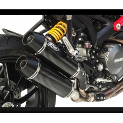 Double pot d'Echappement Superposés Zard Ducati Monster 1100 Evo