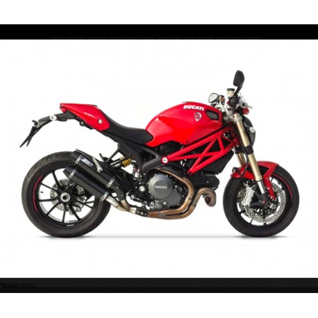 Double pot d'Echappement Superposés Zard Ducati Monster 1100 Evo