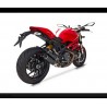 Double pot d'Echappement Superposés Zard Ducati Monster 1100 Evo 1