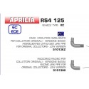 Raccord d'Echappement ARROW APRILIA 125 RS4 2017-2018 RS 125 2018-2020
