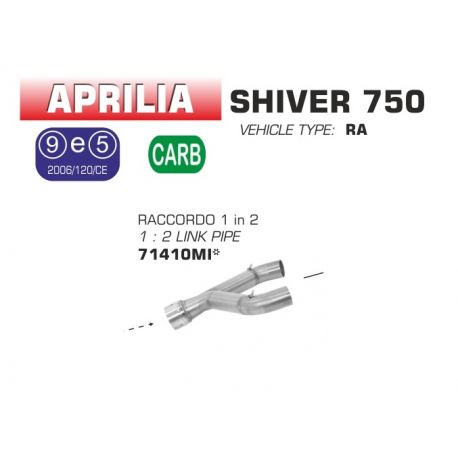 Raccord d'Echappement ARROW APRILIA 750 SHIVER 2008-2009