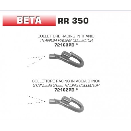 Collecteur d'Echappement ARROW BETA RR 350 RR 390 RR 2020
