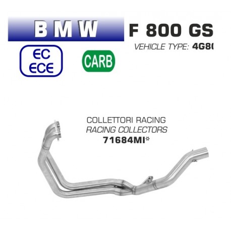 Collecteur d'Echappement racing ARROW BMW F800GS F800GS ADVENTURE 2017-2018