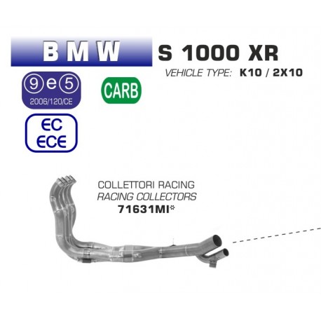 Collecteur d'Echappement racing ARROW BMW S1000XR 2015-2016