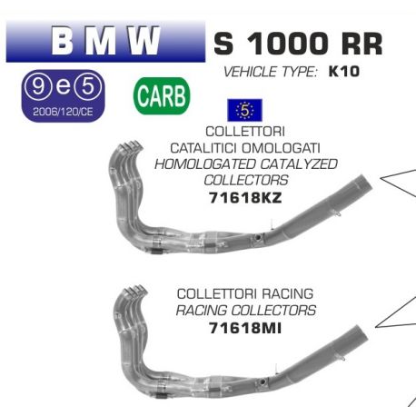 Collecteur d'Echappement ARROW BMW S1000RR 2009-2014
