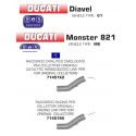 Raccord d'Echappement ARROW  DUCATI 821 MONSTER 2014-2017 DUCATI DIAVEL 2011-2016