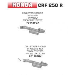 Collecteur pot d'Echappement racing ARROW HONDA CRF250R 2014-2017