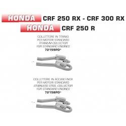 Collecteur pot d'echappement racing ARROW HONDA CRF250R CRF250RX CRF300RX 2020