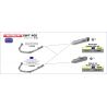 Collecteur d'Echappement ARROW HONDA SWT- 400 2009-2016 SWT 600 2010-2016 2