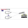 Collecteur d'Echappement ARROW HONDA SWT- 400 2009-2016 SWT 600 2010-2016 3