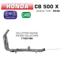 Collecteur pot d'Echappement racing ARROW HONDA CB500X 2015-2016