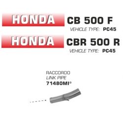 Raccord pot d'Echappement ARROW HONDA CB500F CBR500R 2013-2015