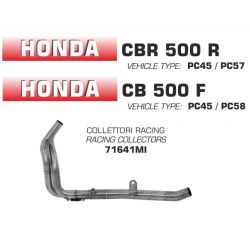 Collecteur pot d'Echappement racing ARROW HONDA CB500F CBR500R 2016-2018
