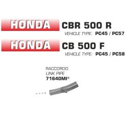 Raccord pot d'Echappement ARROW HONDA CB500F CBR500R 2016-2018