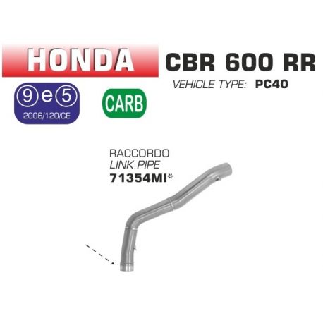 Raccord d'Echappement ARROW HONDA CBR600RR 2007-2008
