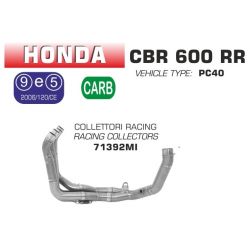 Collecteur pot d'Echappement racing ARROW HONDA CBR600RR 2009-2012