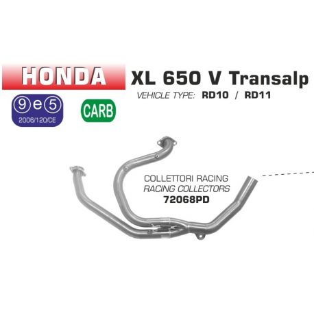 Collecteur d'Echappement racing ARROW HONDA XL 650 V TRANSALP 2000-2007