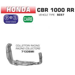 Collecteur pot d'Echappement racing ARROW HONDA CBR1000RR 2004-2007