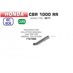 Raccord pot d'Echappement ARROW pour collecteur d'origine CBR1000RR 2017-2019