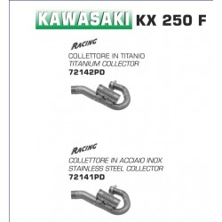 Collecteur pot d'échappement ARROW KAWASAKI KX 250 F 2018